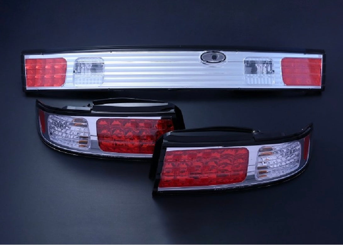 DMAX S14 LED tail lamp 3-piece SET (chrome)