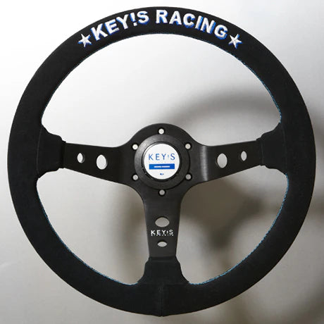 KEY’S RACING ORIGINAL STEERING WHEEL DEEP SUEDE 350MM