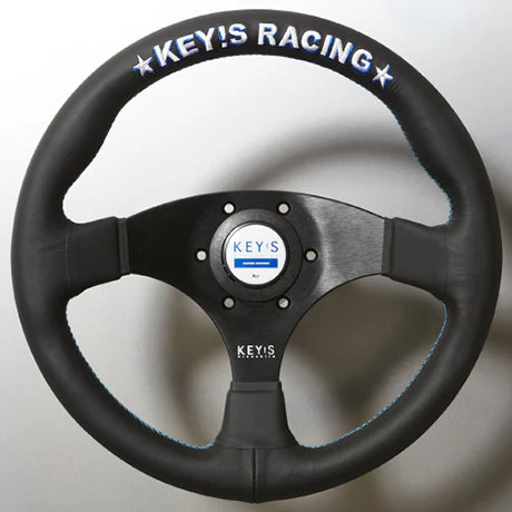 KEY'S RACING ORIGINAL STEERING WHEEL FLAT SUEDE 350MM