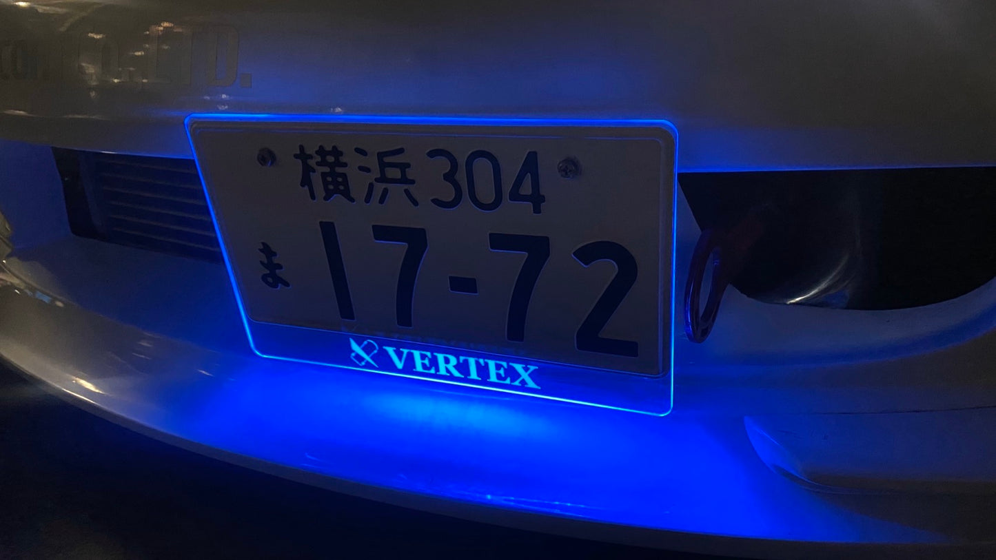 Vertex LED licence plate surround