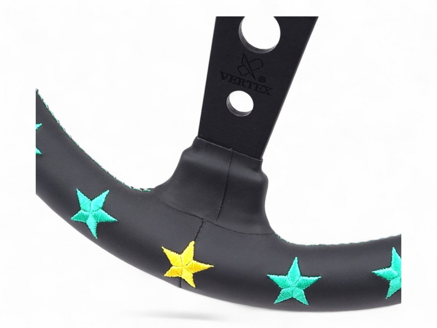 Vertex 7 Star Steering Wheel (Blue/Mint)