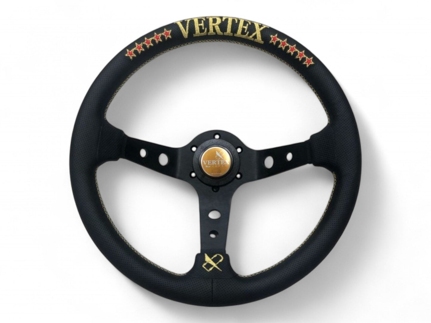 Vertex 10 Star Gold Steering Wheel