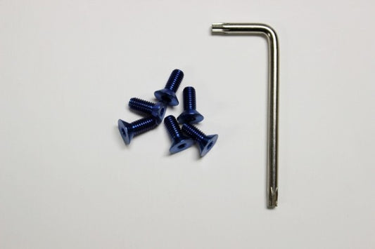 Vertex Titanium Steering Wheel Torx Bolts (Blue)