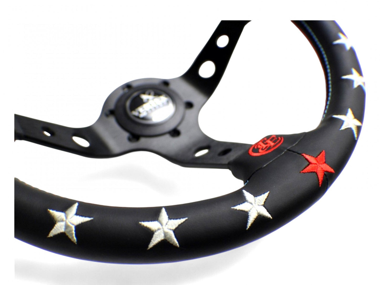 Vertex 7 Star Steering Wheel Red/Blue
