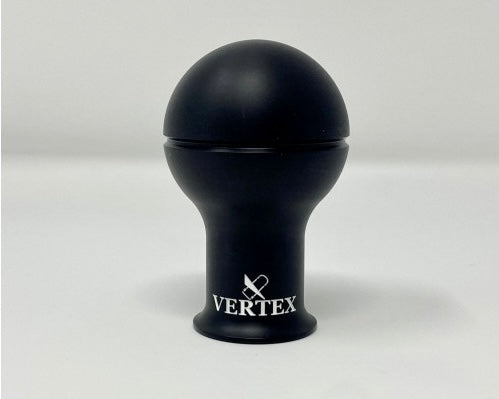 Vertex Monochrome Shift Knob Black with White Logo