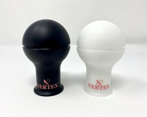 Vertex Monochrome Shift Knob White with Pink Logo