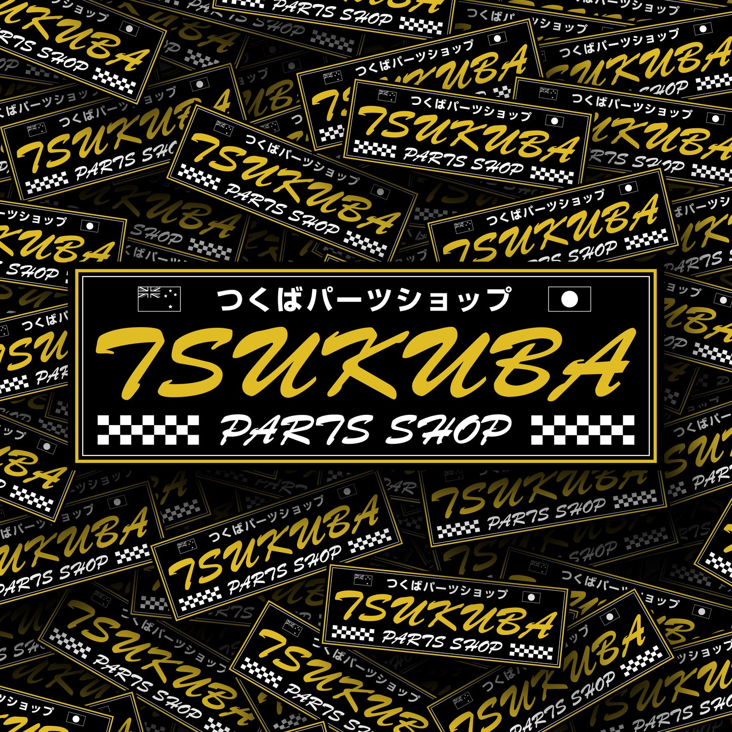 Script Slap Sticker - Tsukuba Parts Shop