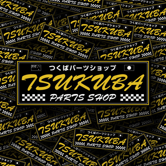 Script Slap Sticker - Tsukuba Parts Shop