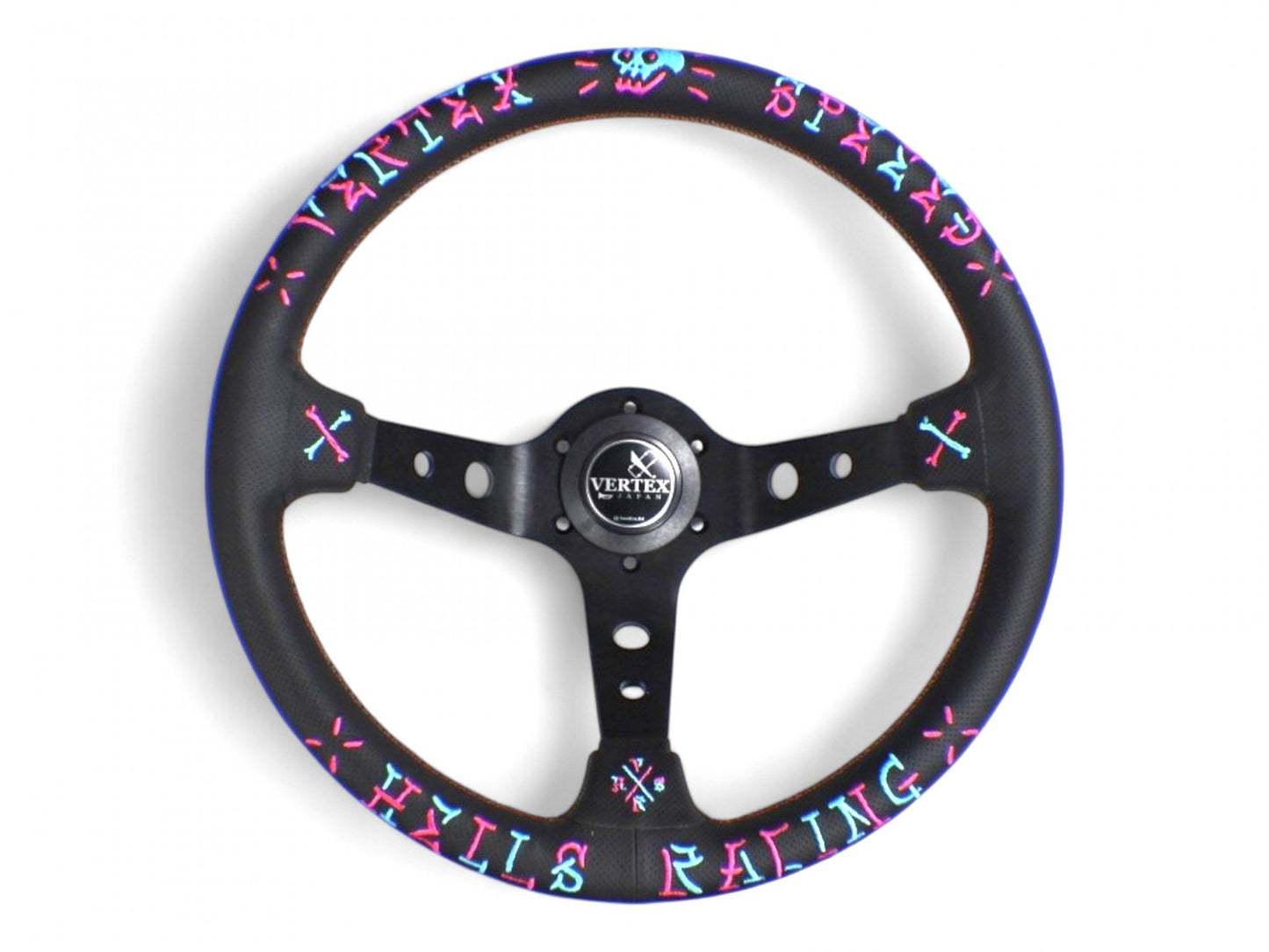 Vertex Speed Steering Wheel Pink/Blue