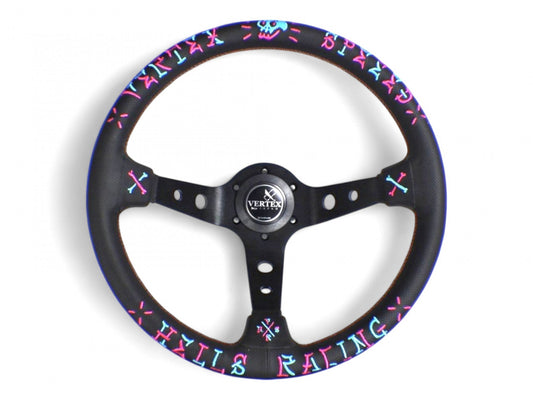 Vertex Speed Steering Wheel Pink/Blue