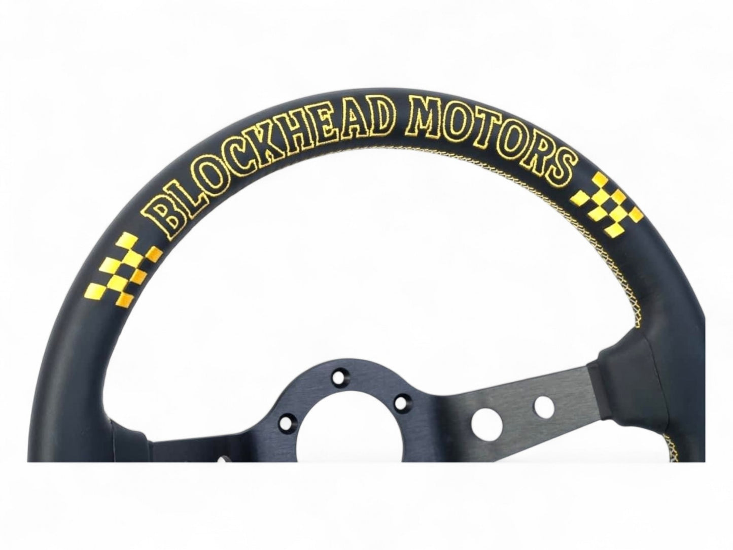 Vertex x Block Head Motors Steering Wheel