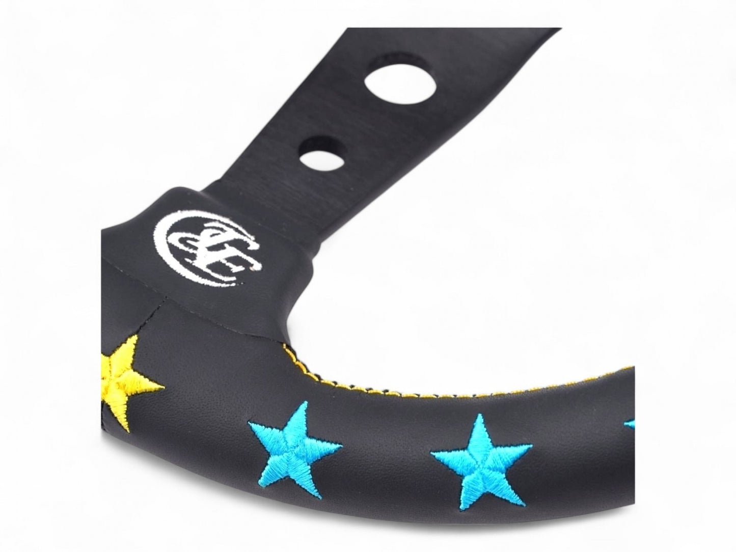 Vertex 7 Star Steering Wheel (Blue/Mint)