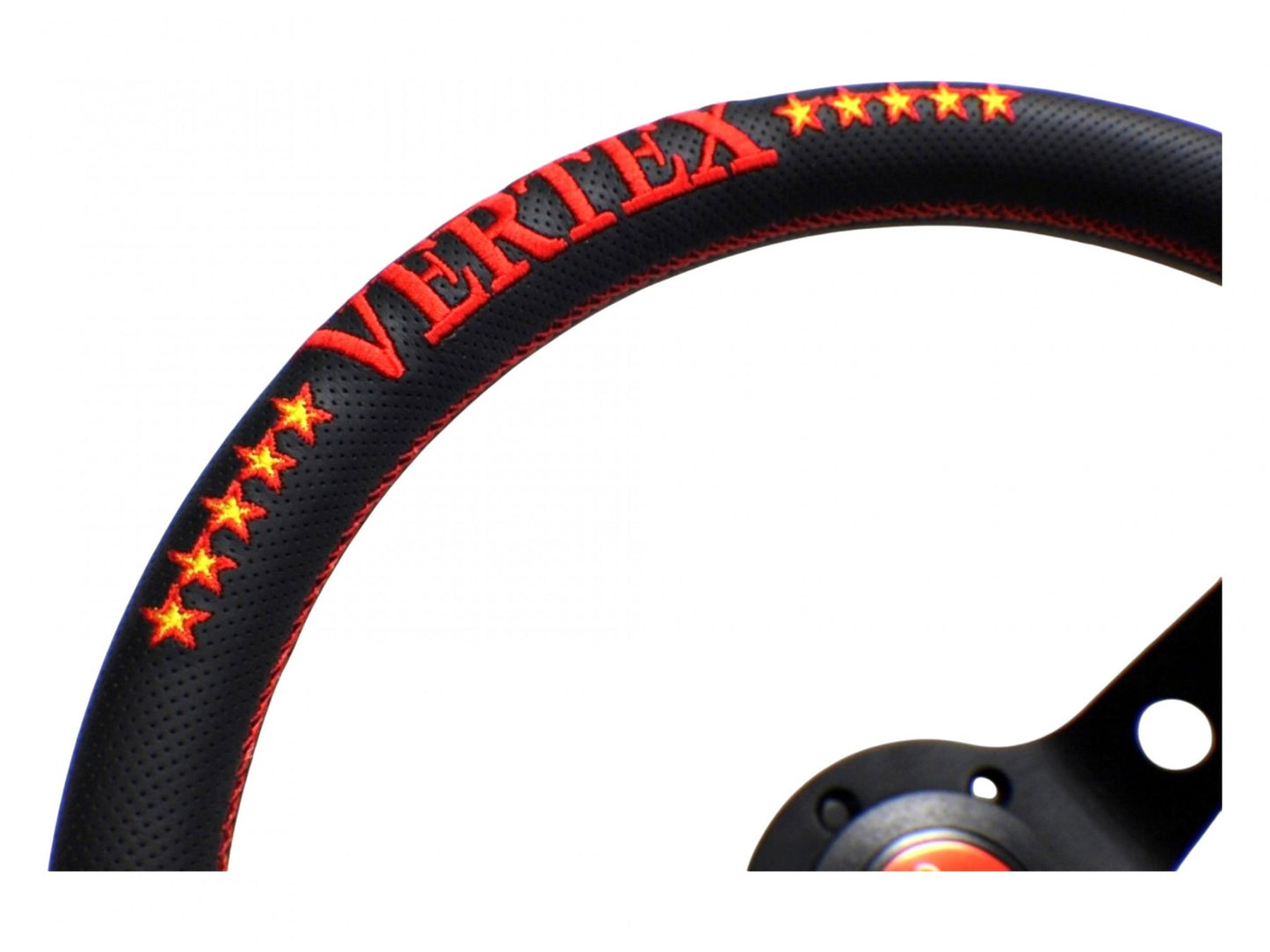 Vertex 10 Star Red Deep Dish Steering Wheel