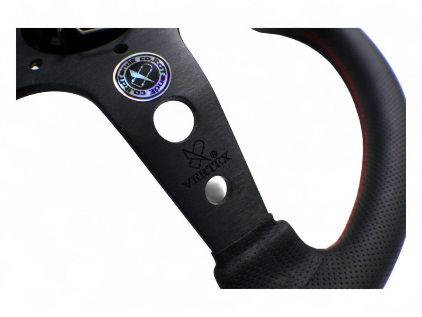 Vertex 10 Star Red Deep Dish Steering Wheel