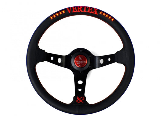 Vertex 10 Star Red Deep Dish Steering Wheel